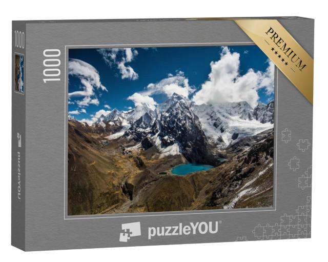 Puzzel 1000 stukjes „Spectaculaire hoge bergen, Cordillera Huayhuash, Andes, Peru“