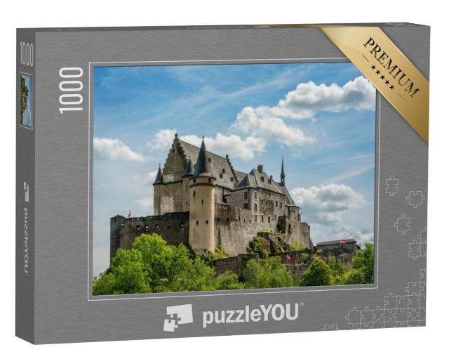 Puzzel 1000 stukjes „Kasteel Vianden in Luxemburg, bezienswaardigheid van de regio“