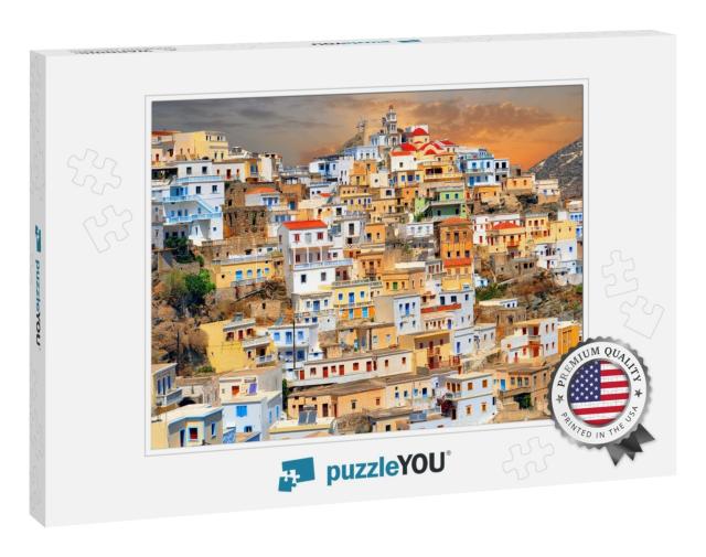 Old Village Olympos, Dodecanese Islands, Greece, Europe... Jigsaw Puzzle