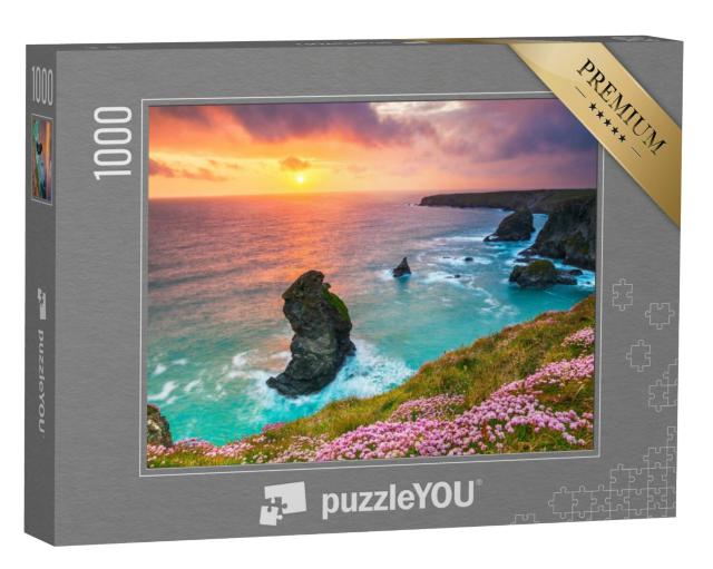 Puzzel 1000 stukjes „Beruthan Steps, Noord-Cornwall, Groot-Brittannië“