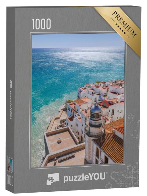 Puzzel 1000 stukjes „Vuurtoren van Peñíscola, Valencia, Spanje“