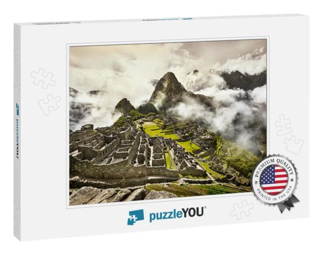 View of the Ancient Inca City of Machu Picchu. the 15-Th... Jigsaw Puzzle