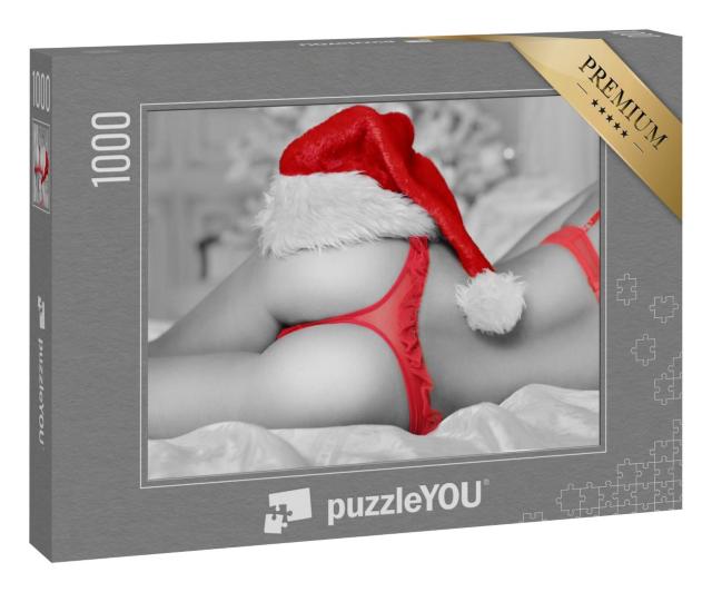 Puzzle 1000 Teile „Sexy Nikolaus-Dessous“