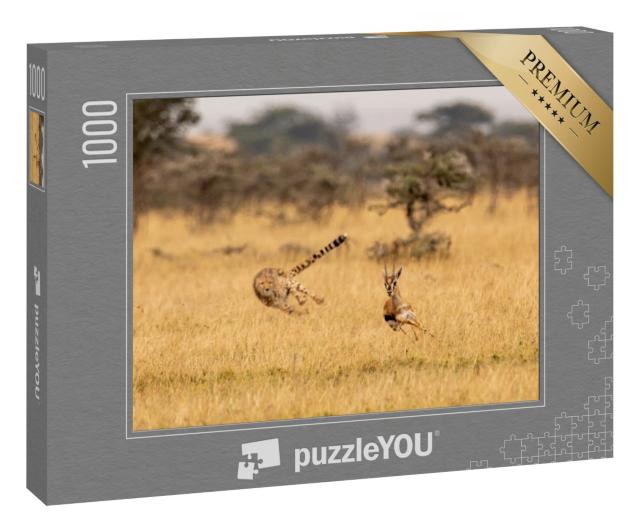 Puzzle 1000 Teile „Gepard auf der Jagd“