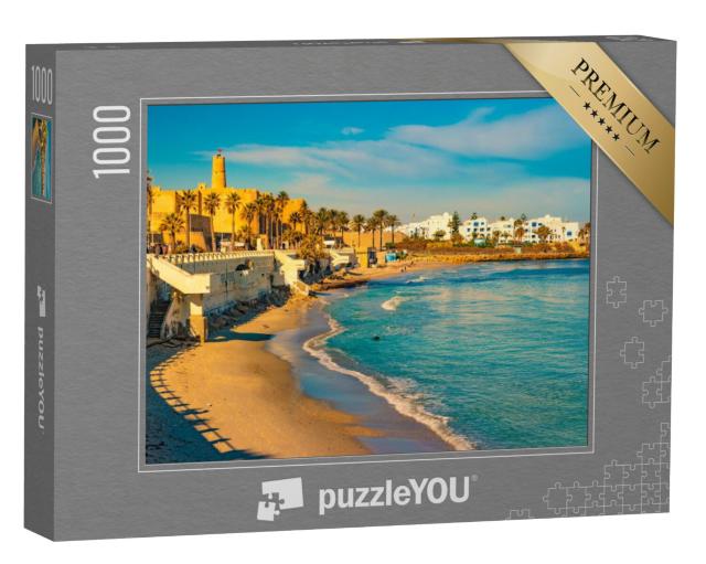 Puzzel 1000 stukjes „Prachtige stad Monastir in Tunesië aan de Middellandse Zee“