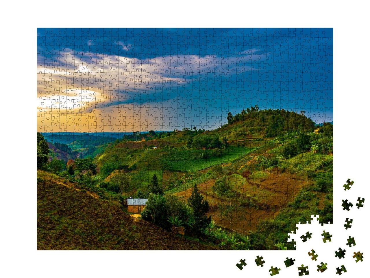 Puzzle 1000 Teile „Queen Elizabeth National Park, Uganda, Zentralafrika“
