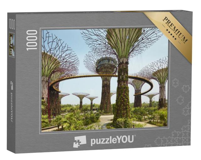 Puzzel 1000 stukjes „Gardens by the Bay, parkgebied in Singapore“