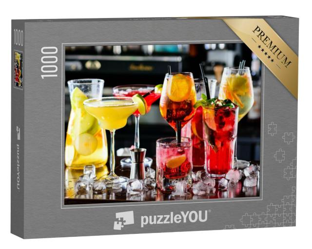 Puzzel 1000 stukjes „Selectie van klassieke cocktails“