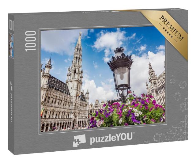 Puzzle 1000 Teile „Bezaubernder Grote Markt in Brüssel, Belgien“