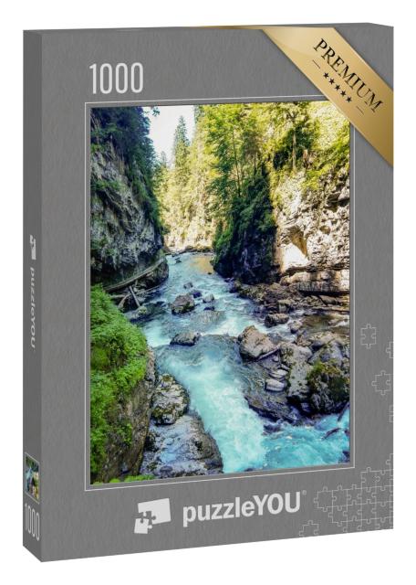 Puzzle 1000 Teile „Wunderschöne Breitachklamm, Deutschland“