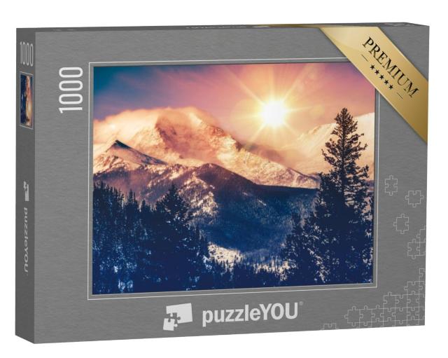 Puzzel 1000 stukjes „Uitzicht Colorado Mountains, Rocky Mountains“