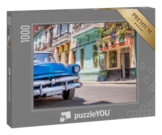 Puzzle 1000 Teile „Klassischer amerikanischer Oldtimer in Havanna, Kuba“