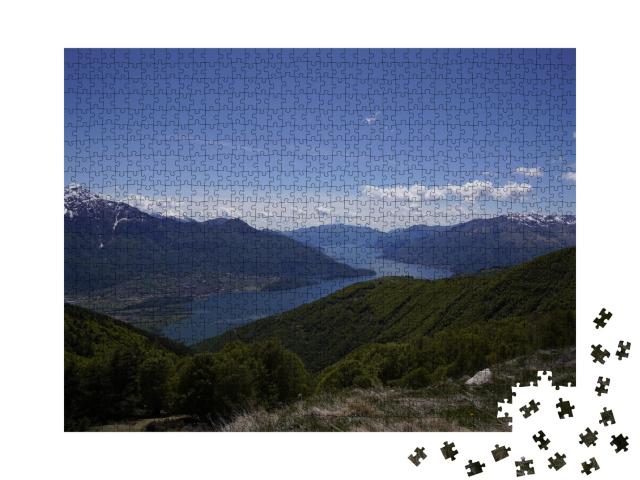 Puzzle 1000 Teile „Lago di Como, der italienischer See“