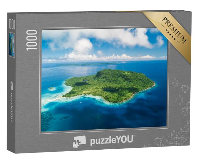 Puzzel 1000 stukjes „Een afgelegen eilandparadijs voor de kust van Santo, Vanuatu“