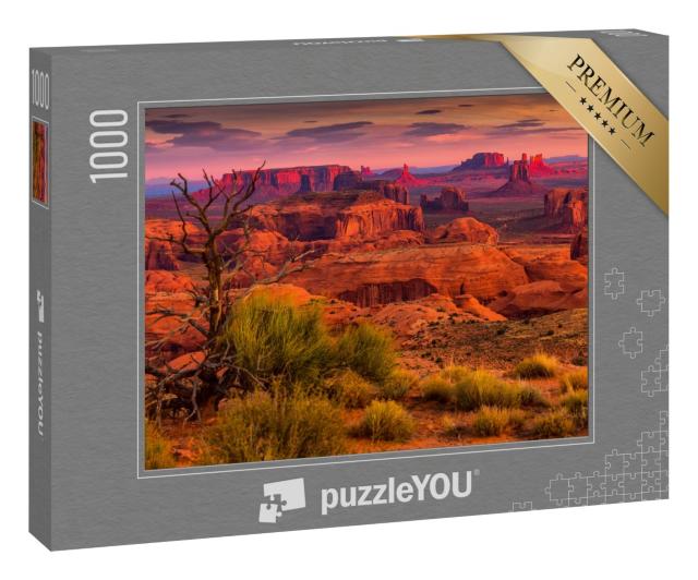 Puzzle 1000 Teile „Sonnenaufgang in Hunts Mesa, Arizona, USA“