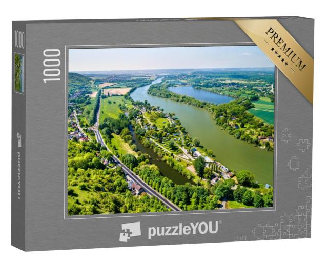 Puzzel 1000 stukjes „De Seine bij Chateau Gaillard, Frankrijk“