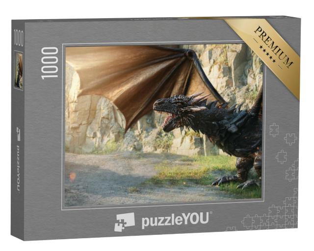 Puzzel 1000 stukjes „Mystieke draak“