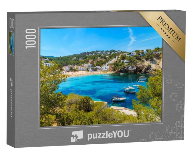 Puzzel 1000 stukjes „Pittoreske Cala Vadella baai, Ibiza, Spanje“