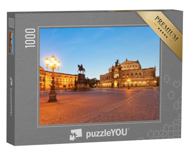 Puzzel 1000 stukjes „Dresden Semperoper in de sfeer van de ochtend“