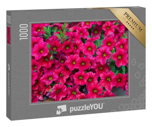 Puzzle 1000 Teile „Petunia-Pflanze mit rosa Blüten“