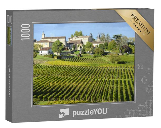 Puzzel 1000 stukjes „Wijngaarden van Saint Emilion, Bordeaux, Frankrijk“