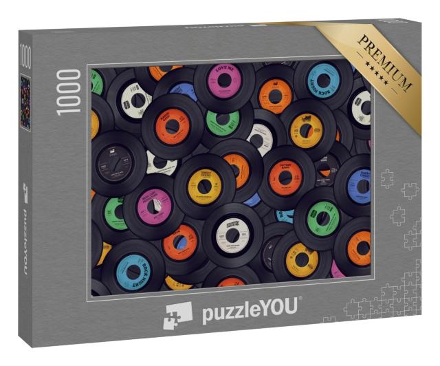 Puzzle 1000 Teile „Vinyl-Schallplatten“