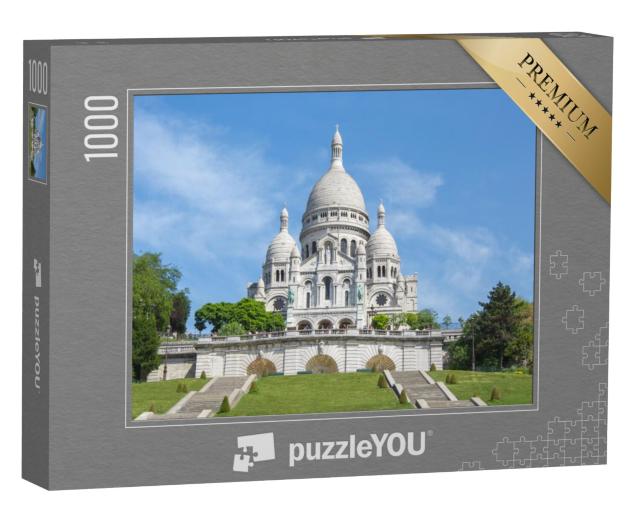 Puzzel 1000 stukjes „Basiliek Sacre Coeur op de heuvel van Montmartre, Parijs, Frankrijk“