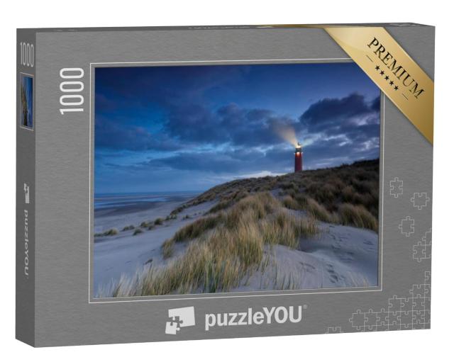 Puzzel 1000 stukjes „Vuurtoren bij schemering, Texel, Nederland“