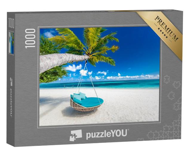 Puzzel 1000 stukjes „Zomerlandschap met hangmat“