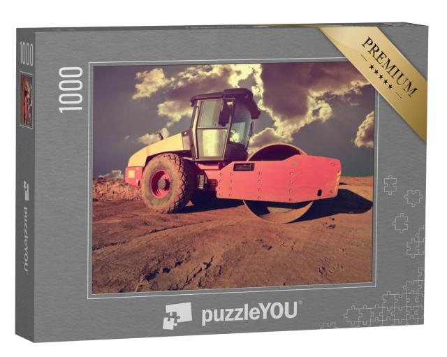 Puzzel 1000 stukjes „Bodemverdichter voor wegenbouw“