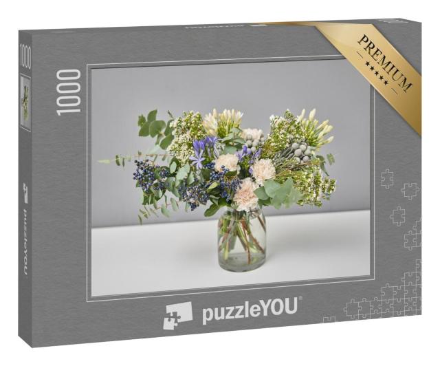 Puzzle 1000 Teile „Blumenarrangement in einer Vase für zu Hause“