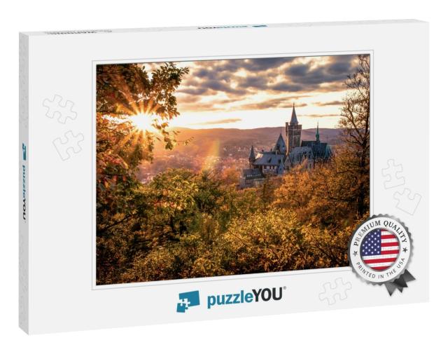 Castle Wernigerode in the Autumn Sunset... Jigsaw Puzzle