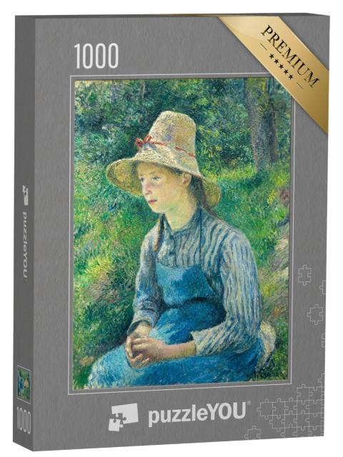 Puzzel 1000 stukjes „Camille Pissarro - Boerin met strohoed“