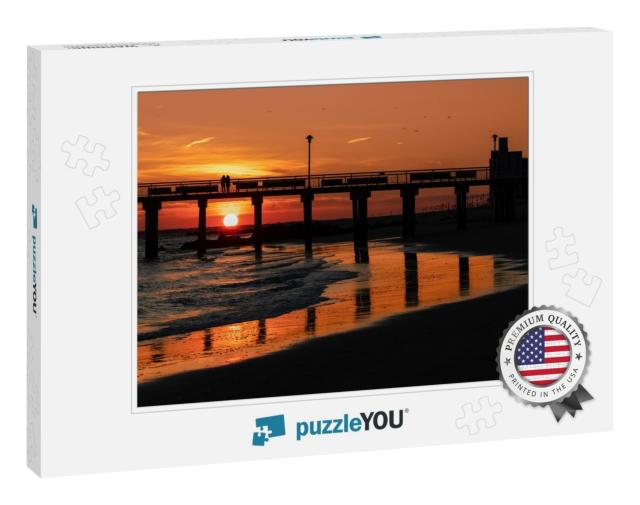 Cool Sunset At Coney Island... Jigsaw Puzzle