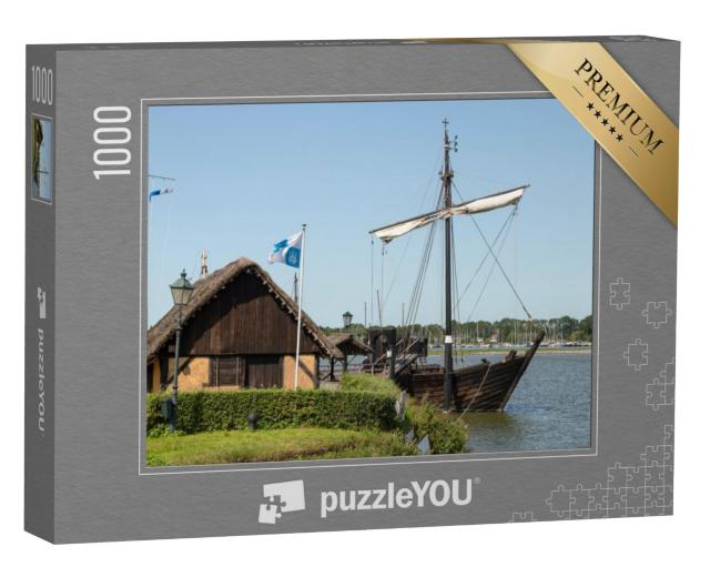 Puzzel 1000 stukjes „Replica van een oud koopvaardijschip, de Kamper Kogge“