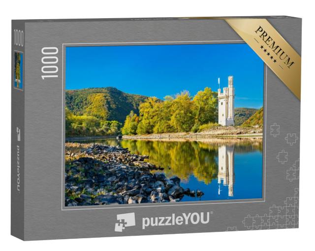 Puzzel 1000 stukjes „De Bingense muizentoren in het Midden-Rijndal, Duitsland“