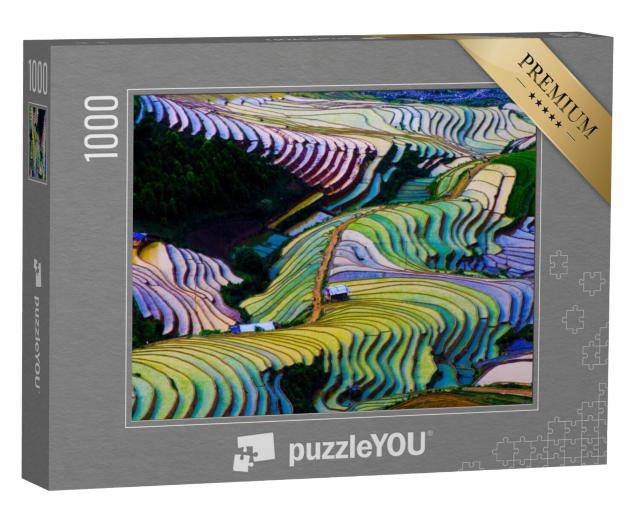 Puzzel 1000 stukjes „Rijstveldterrassen in Vietnam“