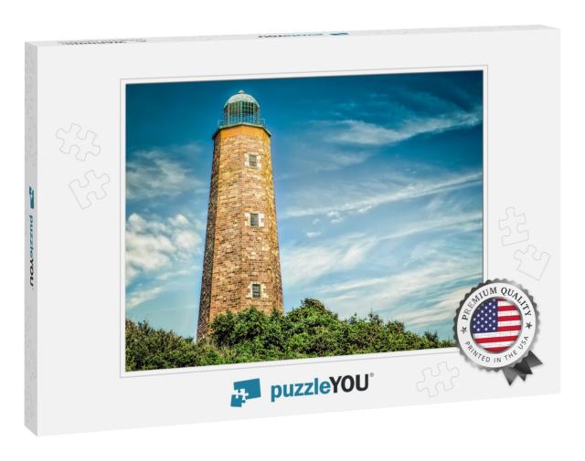 The Cape Henry Lighthouse in Virginia Beach, Virginia Bui... Jigsaw Puzzle