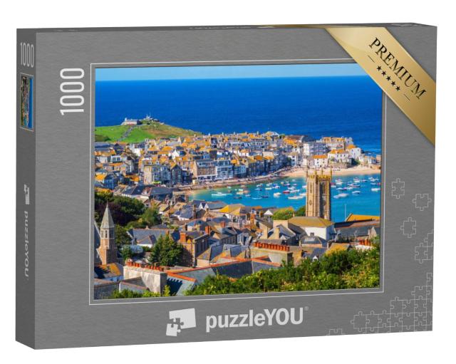 Puzzel 1000 stukjes „Pittoreske haven van St. Ives, Cornwall, Engeland“