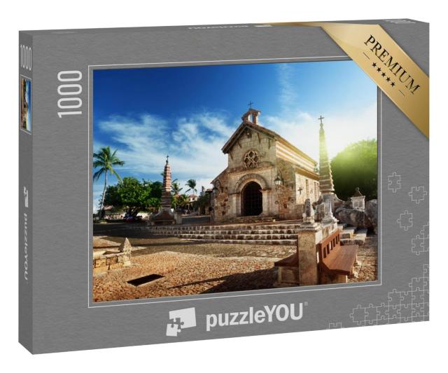 Puzzle 1000 Teile „Dorf Altos de Chavon, Dominikanische Republik“