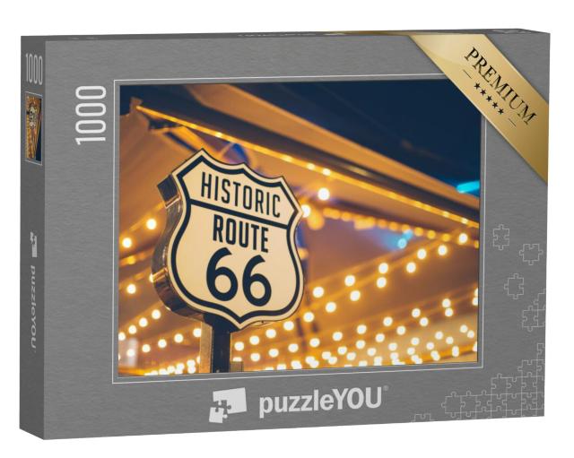 Puzzel 1000 stukjes „Route 66-bord, Californië, VS“