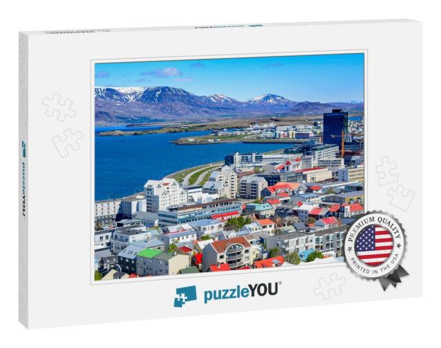 Panoramic View of Reykjavik, the Capital City of Iceland... Jigsaw Puzzle
