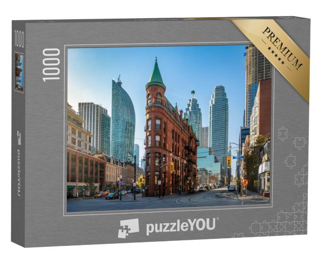 Puzzel 1000 stukjes „Flatiron Building in het centrum van Toronto, Canada“