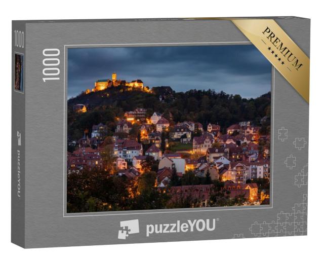 Puzzel 1000 stukjes „Kasteel Wartburg met de stad Eisenach in Duitsland“