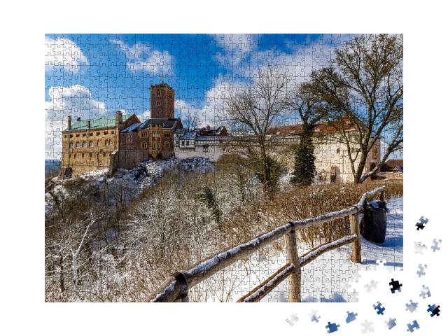 Puzzle 1000 Teile „Die Wartburg bei Eisenach im Thüringer Wald“