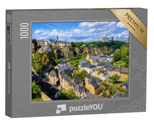 Puzzel 1000 stukjes „Luxemburg Stad en de wijk Grund“