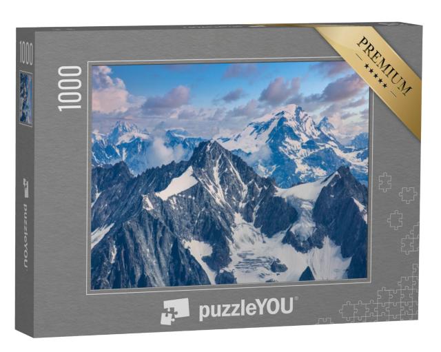 Puzzel 1000 stukjes „Franse Alpen onder Mont Blanc“