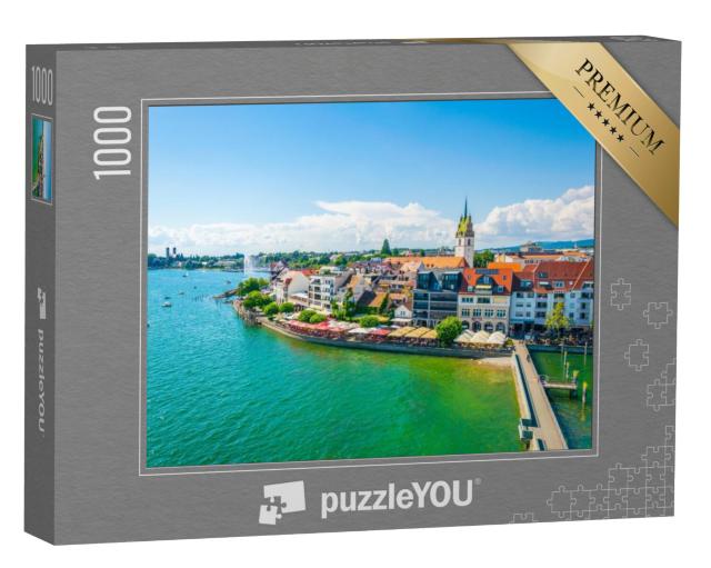 Puzzel 1000 stukjes „Panorama vanaf de jachthaven Friedrichshafen, Zermatt“