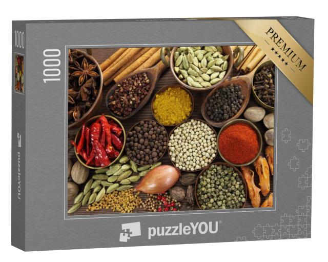 Puzzel 1000 stukjes „Specerijen en kruiden om te koken“