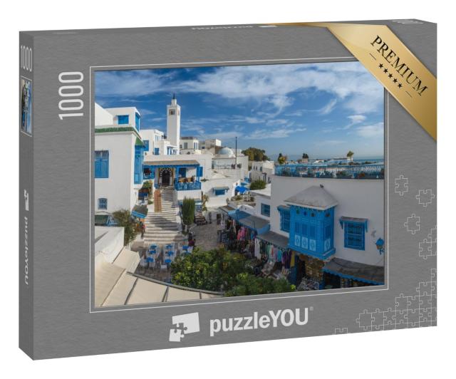 Puzzle 1000 Teile „Schöne Aussicht auf Sidi Bou Said, Tunis, Tunesien“